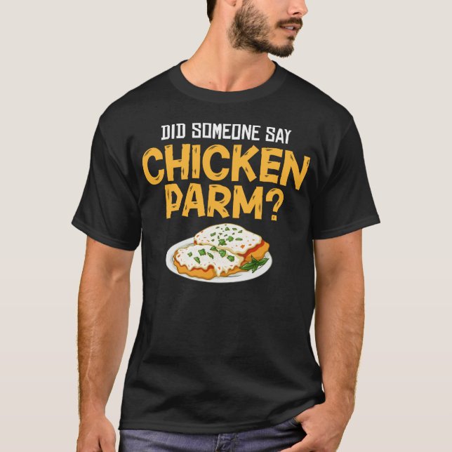 Camiseta Parma de pollo regalo Parmigiana Parmesano italian (Anverso)