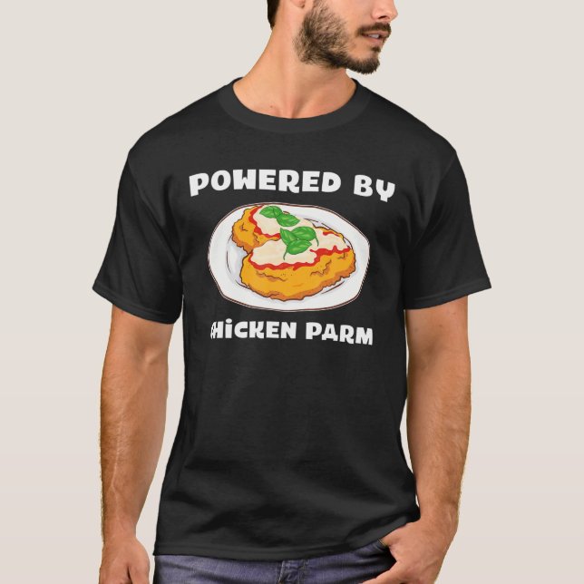 Camiseta Parmesano italiano alimentado por paraguas de poll (Anverso)