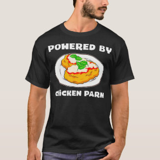 Camiseta Parmesano italiano alimentado por paraguas de poll