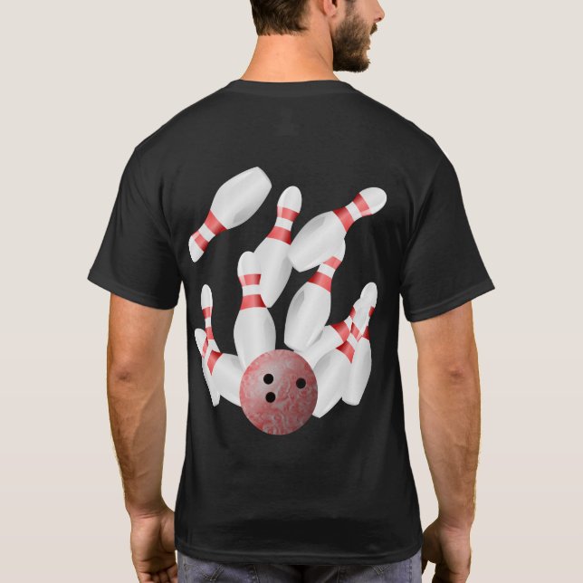Camiseta Paro de bolos Tenpin (Reverso)