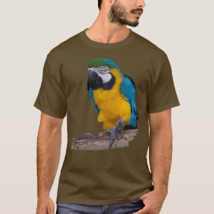 Camiseta Paro dorado azul