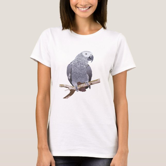Camiseta Paro gris africano (Anverso)