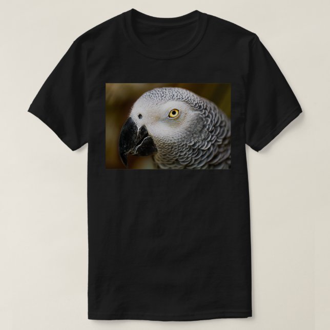 Camiseta Paro gris africano inteligente (Diseño del anverso)