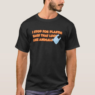 Camiseta Paro Por Bolsas De Plástico Que Parecen Animales P
