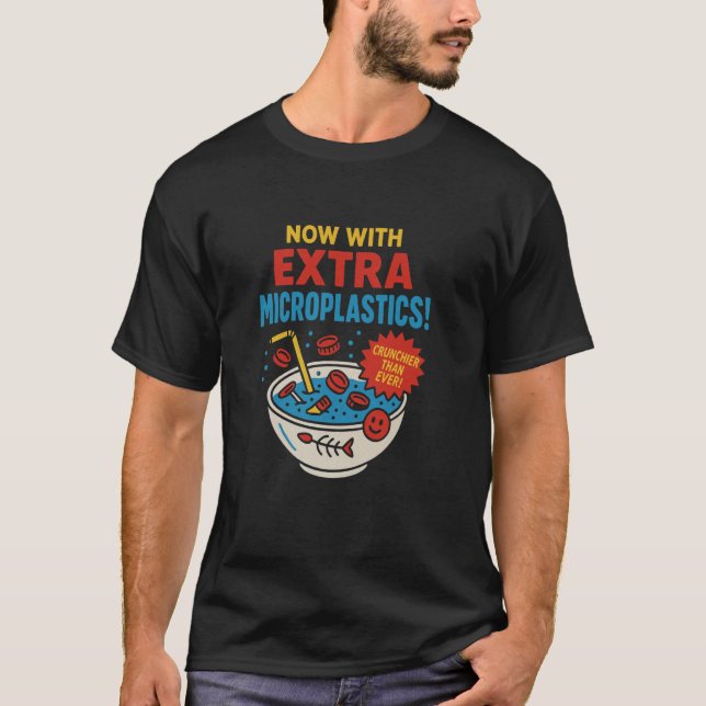 Camiseta Parodia Ahora Con Microplásticos Extra (Anverso)