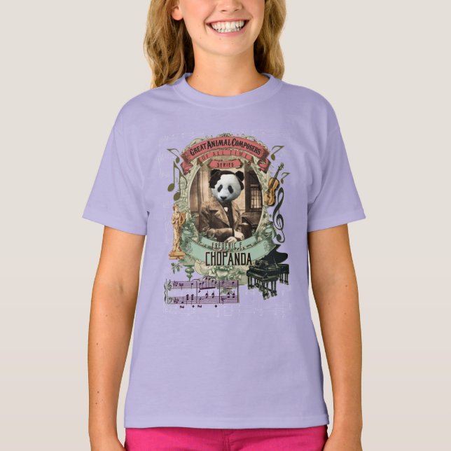 Camiseta Parodia animal de Chopin del compositor de (Anverso)