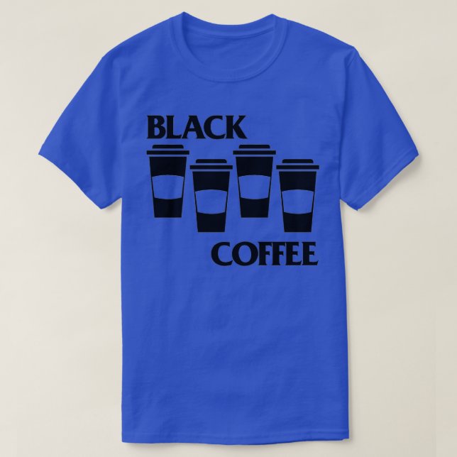 Camiseta Parodia Black Coffee Black Flag  (Diseño del anverso)