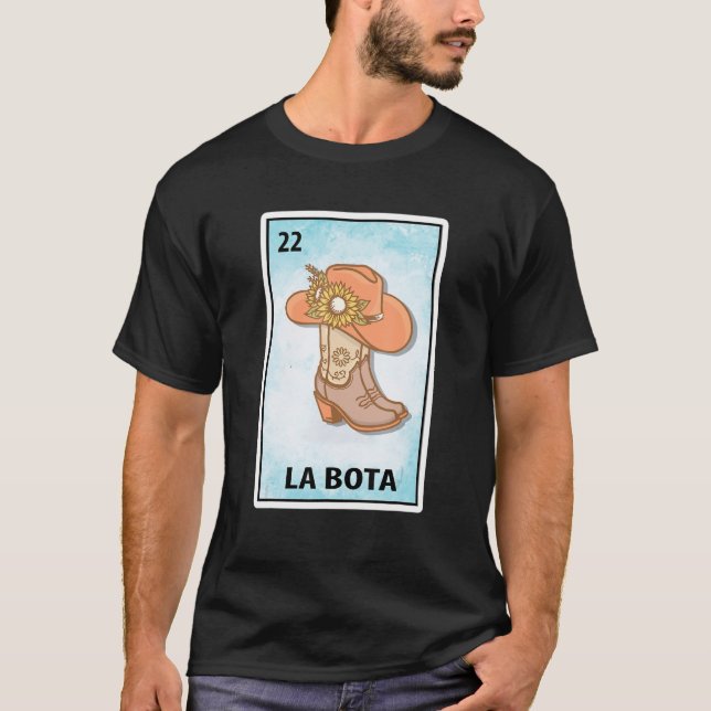 Camiseta Parodia de arranque de la lotería mexicana Las Bot (Anverso)