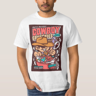 Camiseta Parodia de arte pop de cereal de Cowboy