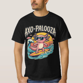 Camiseta Parodia de Axolote Axo-Palooza de la playa de surf