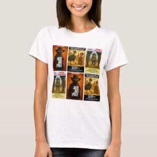 Camiseta Parodia de cartel de película western