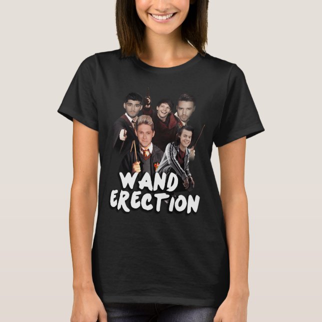 Camiseta Parodia de erección de varita (Anverso)