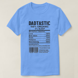 Camiseta Parodia de etiqueta nutricional con códigos de bar