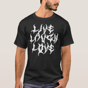 Camiseta Parodia de fuentes Metalizado de Live Lauder Love
