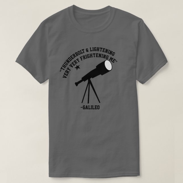 Camiseta Parodia de Galileo (Diseño del anverso)