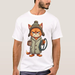Camiseta Parodia de Gato con la Caja Llena   Regalo de Humo