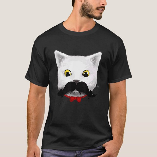 Camiseta Parodia de gato con recorte del ratón del gato (Anverso)