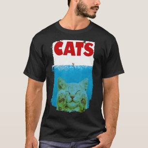 Camiseta Parodia de gato de Mascotas curados Kitty y Mouse