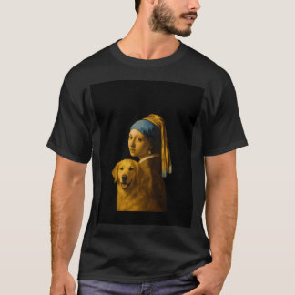 Camiseta Parodia de gato de Muchacha con un pendiente de pe