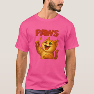Camiseta parodia de gato y ratón PAWS
