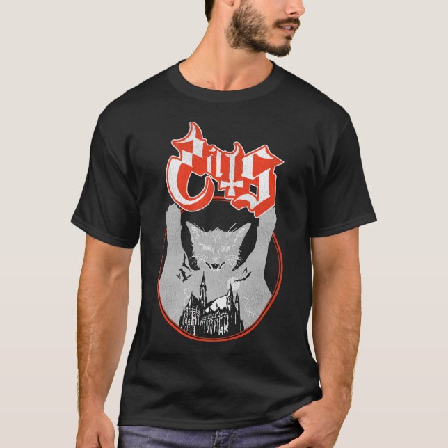Camiseta Parodia de Ghost Opus Cat - Famoso arte de fans de (Anverso)