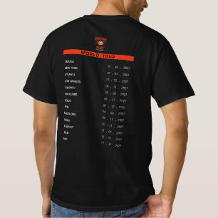 Camiseta Parodia de gira de la banda de Heavy Metal Axolotl