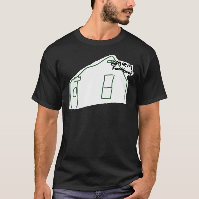 Camiseta parodia de la banda estadounidense de fútbol (amem (Anverso)