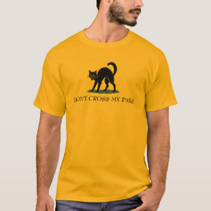 Camiseta Parodia de la bandera de Gadsden con gato 'No Cruc
