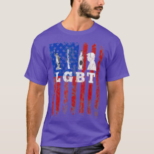 Camiseta Parodia de LGB divertida libertad arma bandera est