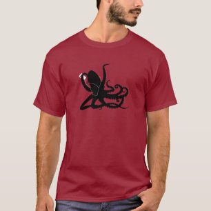Camiseta Parodia de Sillouette MP3 Adverisement del pulpo