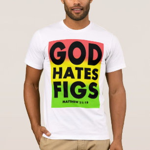Camiseta Parodia de Westboro de los higos del odio de dios