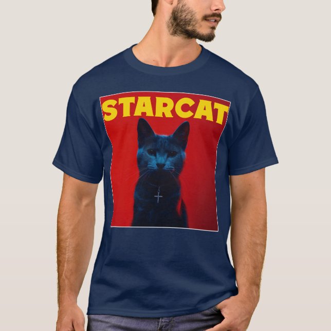 Camiseta Parodia del álbum de música de Starcat Funny Weeke (Anverso)