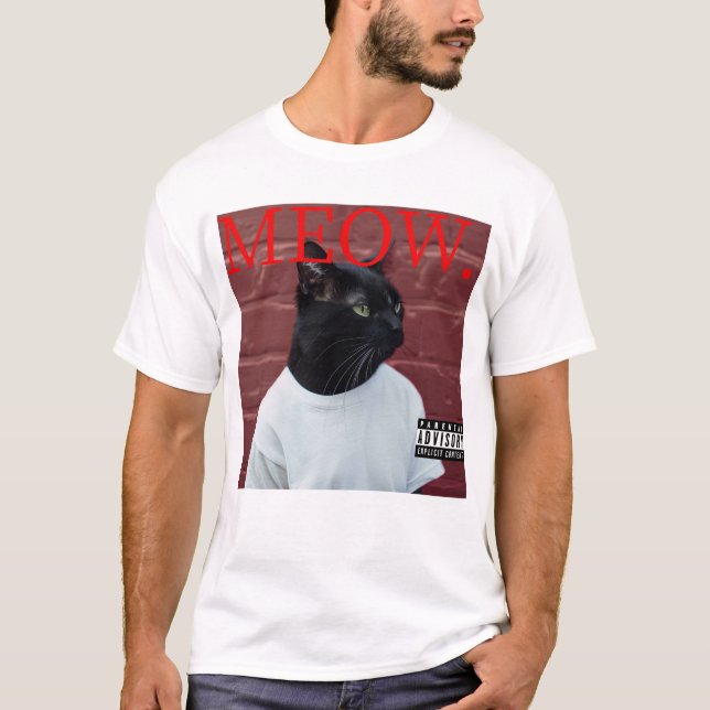 Camiseta Parodia del álbum de rap de Hip Hop del gato Kendr (Anverso)