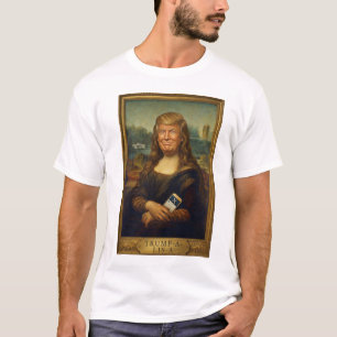 Camiseta Parodia del arte clásico Trump-a-Lisa Caricatura