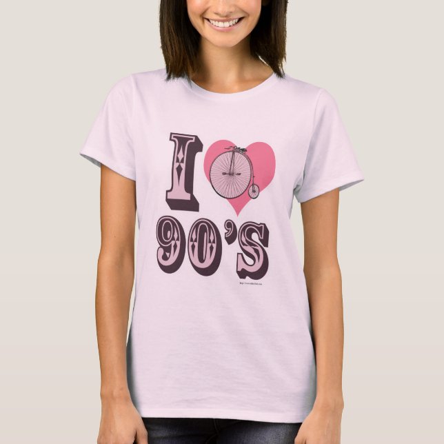 Camiseta Parodia del lema vintage de Love 1890 (Anverso)