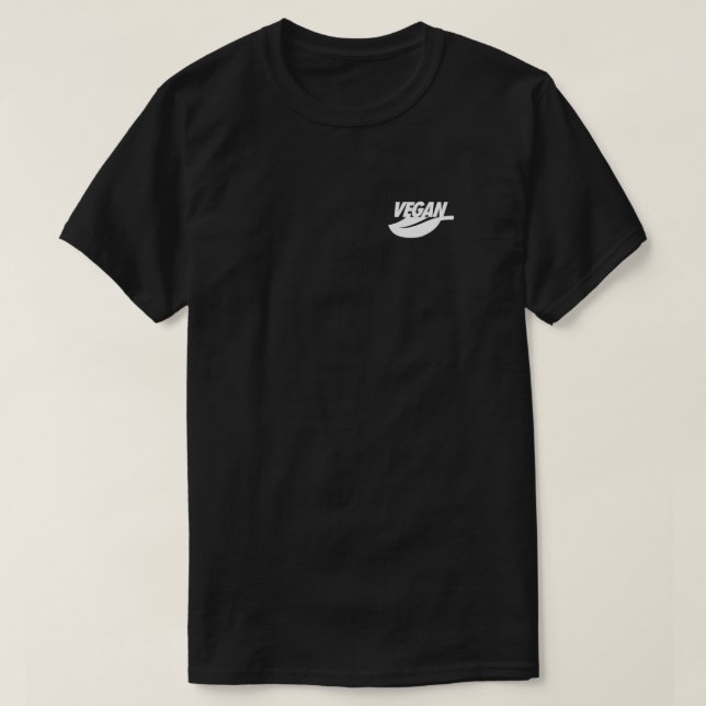 Camiseta Parodia del logotipo de VEGAN Nike (camiseta blanc (Diseño del anverso)