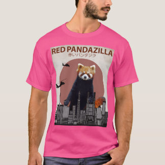 Camiseta Parodia del monstruo gigante del Panda Rojo Pandaz