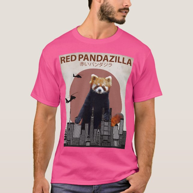 Camiseta Parodia del monstruo gigante del Panda Rojo Pandaz (Anverso)