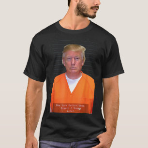 Camiseta Parodia del traje de jugada de Trump Mug Shot Rang