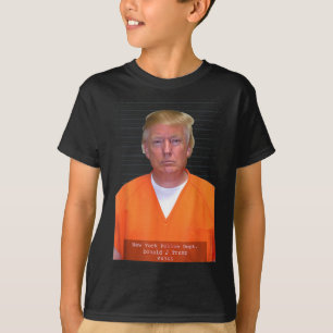 Camiseta Parodia del traje de jugada de Trump Mug Shot Rang