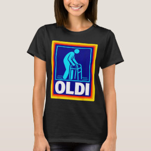 Camiseta Parodia divertida de Oldi humor retro envejecimien