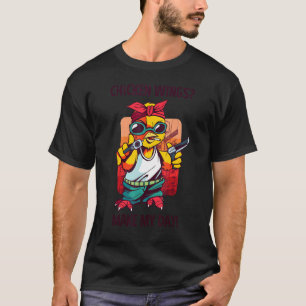 Camiseta Parodia gráfica de pollo Gangster Vegetarian