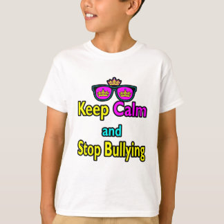 Camiseta Parodia Hipster Mantén la Calma y Deja de Intimid