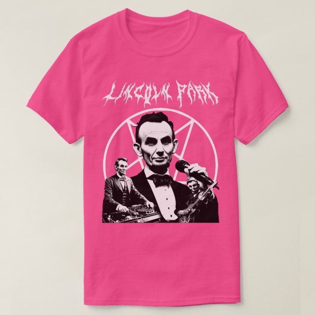 Camiseta Parodia Metalizado de Universo Alternativo LINCOLN (Diseño del anverso)