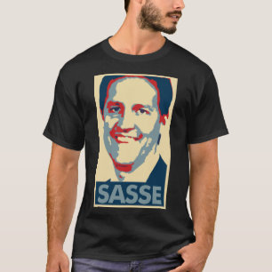 Camiseta Parodia política del poster de Ben Sasse