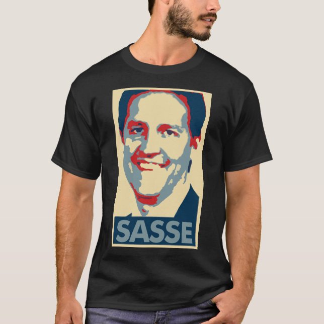 Camiseta Parodia política del poster de Ben Sasse (Anverso)