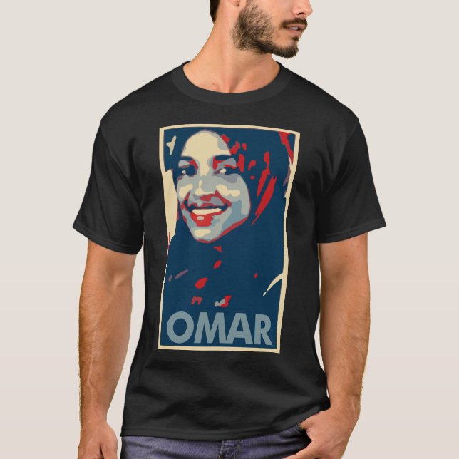 Camiseta Parodia política del poster de Ilhan Omar (Anverso)