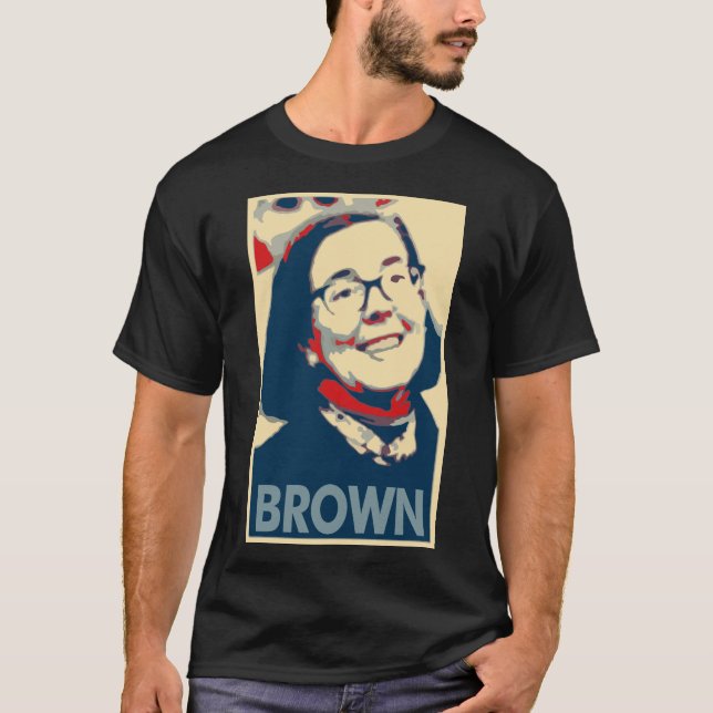 Camiseta Parodia política del poster de Kate Brown (Anverso)