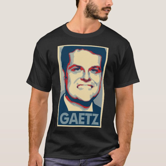 Camiseta Parodia política del poster de Matt Gaetz (Anverso)