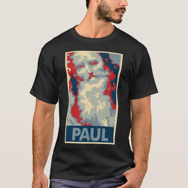 Camiseta Parodia política del poster de Paul del apóstol (Anverso)